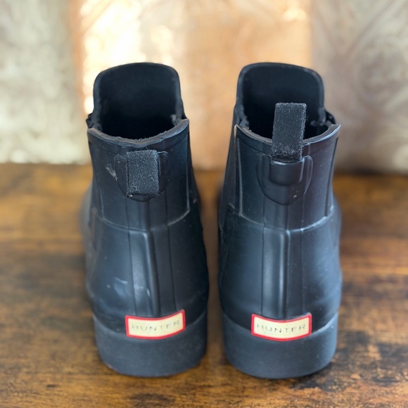 Hunter Black Ankle Boots - Picture 5 of 7